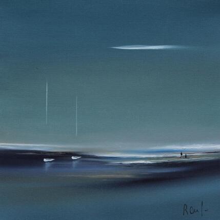 Peinture Emotions marines 78 par Roussel Marie-Ange et Fanny | Tableau Figuratif Huile Marine, Minimaliste