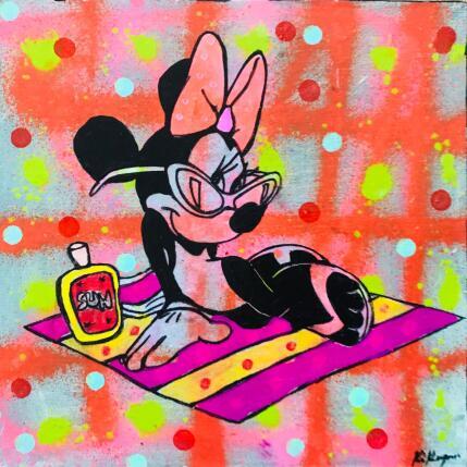 Peinture Minnie par Kikayou | Tableau Pop-art Acrylique, Collage, Graffiti Icones Pop