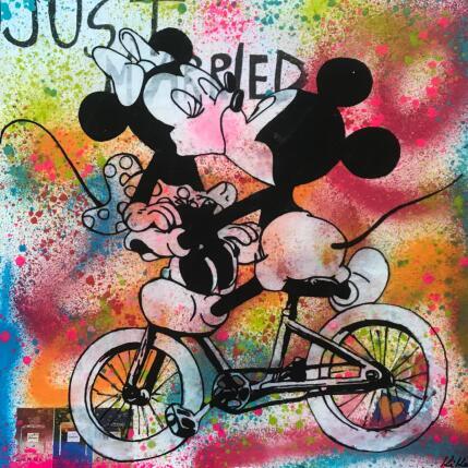 Peinture Just married par Kikayou | Tableau Pop-art Acrylique, Collage, Graffiti Icones Pop