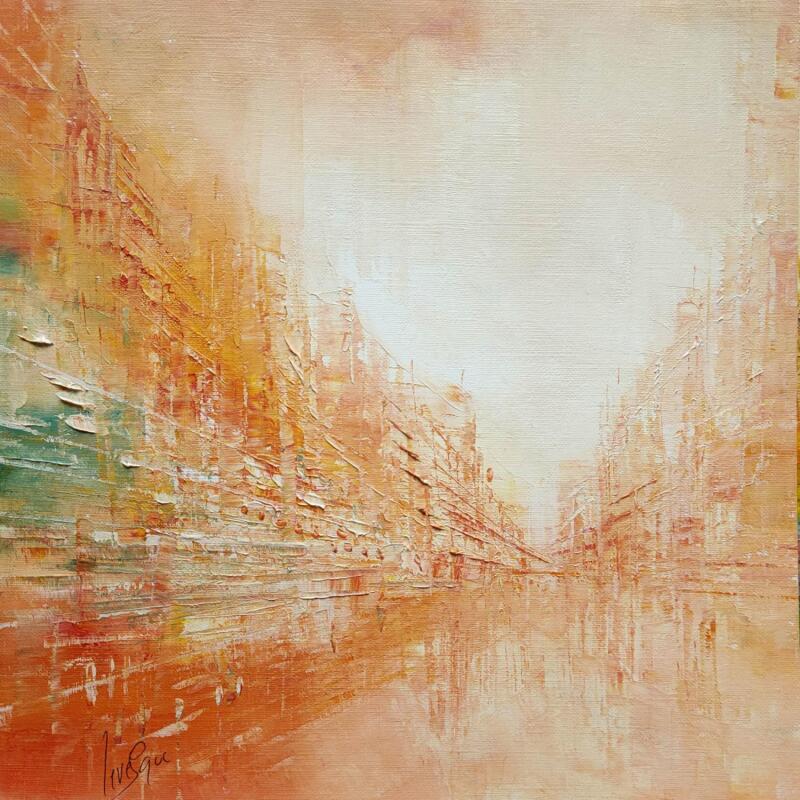 Painting Ice tea pêche by Levesque Emmanuelle | Painting Oil