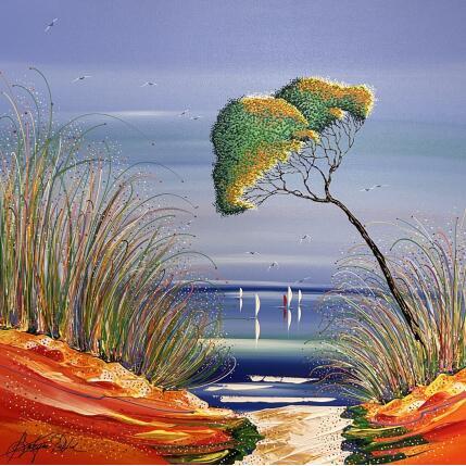 Painting Là en paix by Fonteyne David | Painting Figurative Acrylic