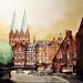 Gemälde LÜBECK en ALLEMAGNE von Langlois Jean-Luc | Gemälde Figurativ Urban Aquarell