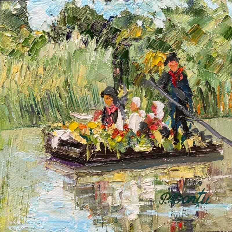 Peinture La fête de marais par Dontu Patricia | Tableau Figuratif Huile