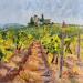 Painting Les vignes environ de Bourges  by Dontu Patricia | Painting Figurative Oil
