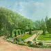 Painting Le jardin de Près Fichaux à Bourges  by Dontu Patricia | Painting Figurative Oil