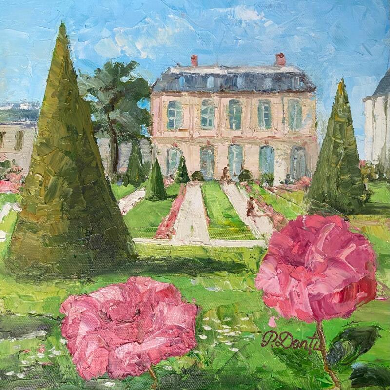 Peinture Le pavillon dans le jardin à Bourges par Dontu Patricia | Tableau Figuratif Huile