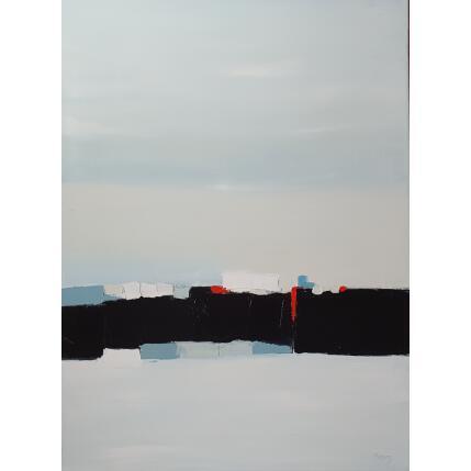 Peinture Voyage en hiver par Hirson Sandrine  | Tableau Abstrait Huile