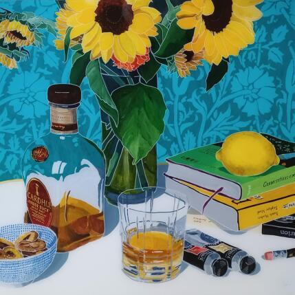 Peinture Au 54, Andy se souvint de Vincent  par Auriol Philippe | Tableau Figuratif Acrylique, Plexiglas, Posca Natures mortes