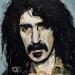 Peinture Frank Zappa par G.C.Popartist | Tableau Pop-art Portraits Musique Icones Pop Huile Collage