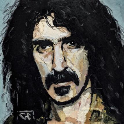 Peinture Frank Zappa par G.C.Popartist | Tableau Pop-art Collage, Huile Icones Pop, Musique, Portraits