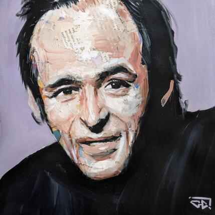 Peinture JJ Goldman par G.C.Popartist | Tableau Pop-art Acrylique, Collage, Graffiti Icones Pop