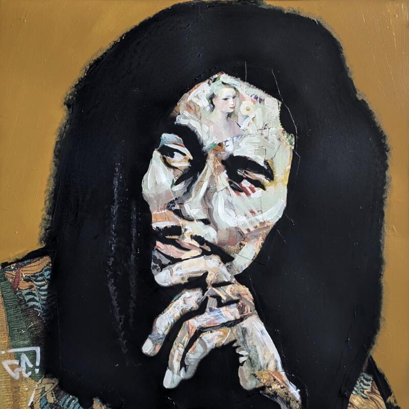 Peinture Bob Marley par G.C.Popartist | Tableau Pop-art Icones Pop Graffiti Acrylique Collage