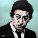 Peinture Serge Gainsbourg par G.C.Popartist | Tableau Pop-art Icones Pop Graffiti Acrylique Collage