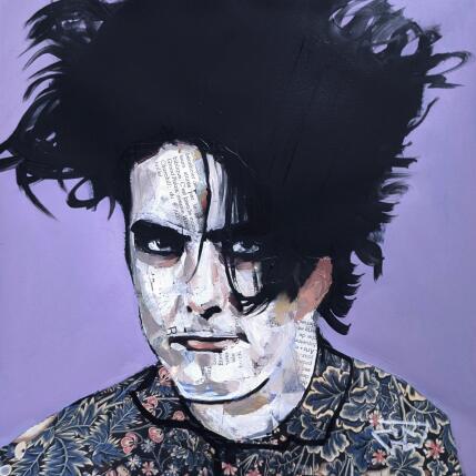 Peinture Robert Smith par G.C.Popartist | Tableau Pop-art Acrylique, Collage, Graffiti Icones Pop