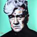 Peinture David Lynch par G.C.Popartist | Tableau Pop-art Icones Pop Graffiti Acrylique Collage