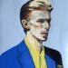 Peinture David Bowie par G.C.Popartist | Tableau Pop-art Portraits Musique Icones Pop Huile Collage
