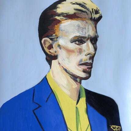 Peinture David Bowie par G.C.Popartist | Tableau Pop-art Collage, Huile Icones Pop, Musique, Portraits