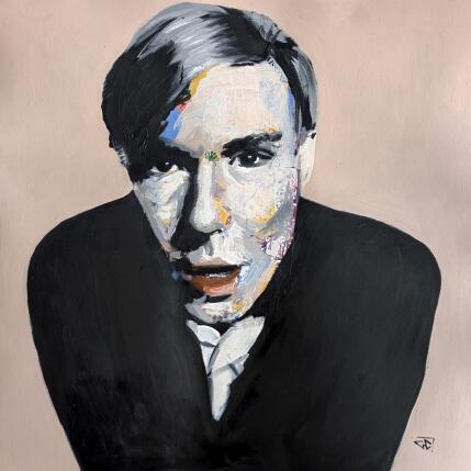 Peinture Andy Warhol par G.C.Popartist | Tableau Pop-art Collage, Huile Icones Pop, Portraits