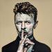 Peinture David Bowie  par G.C.Popartist | Tableau Pop-art Icones Pop Graffiti Acrylique Collage