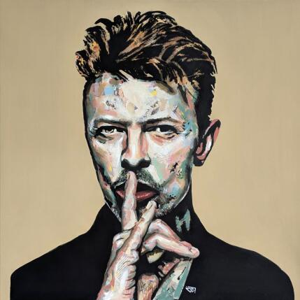 Peinture David Bowie  par G.C.Popartist | Tableau Pop-art Acrylique, Collage, Graffiti Icones Pop