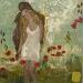 Peinture Lovers  par Romanelli Karine | Tableau Figuratif Nature Scènes de vie Acrylique Collage Posca Pastel Feuille d'or