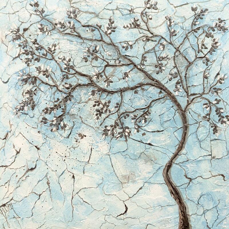 Peinture Empreintes du vent par Geiry | Tableau Matiérisme