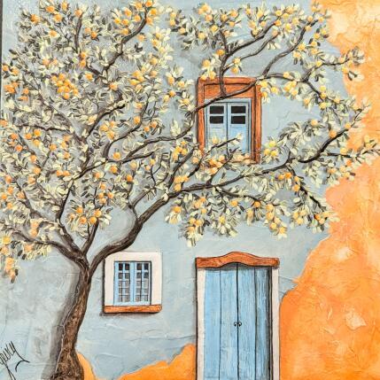 Peinture L'instant qui passe par Geiry | Tableau Matiérisme