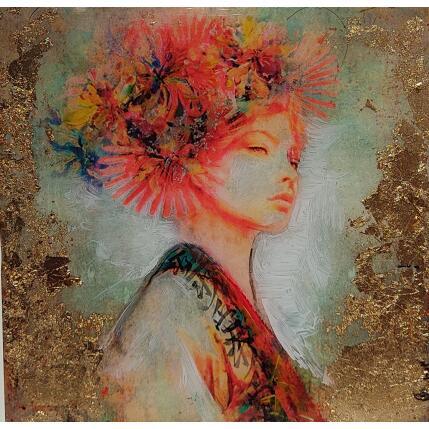 Painting La cris by Bofill Laura | Painting Figurative Acrylic, Resin Portrait
