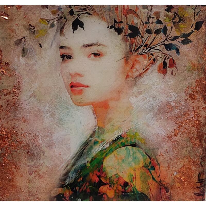 Painting Vero sincera by Bofill Laura | Painting Figurative Portrait Acrylic Resin