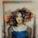 Painting Alba Retraida by Bofill Laura | Painting Figurative Portrait Acrylic Resin