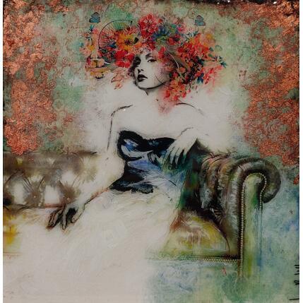 Painting Una sentada by Bofill Laura | Painting Figurative Acrylic, Resin Pop icons, Portrait