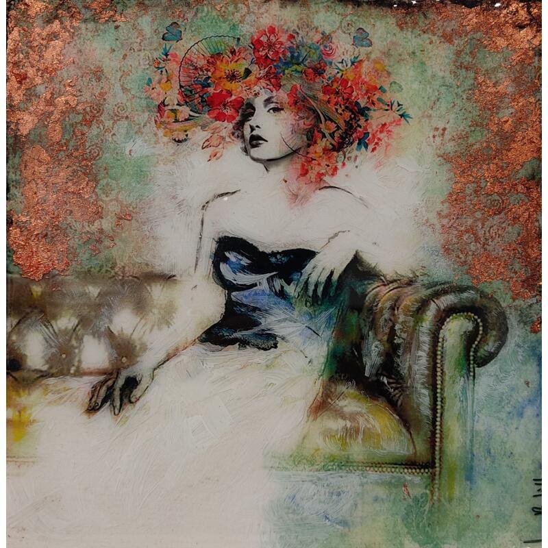 Pintura Una sentada por Bofill Laura | Pintura Figurativo Retrato Acrílico Resina