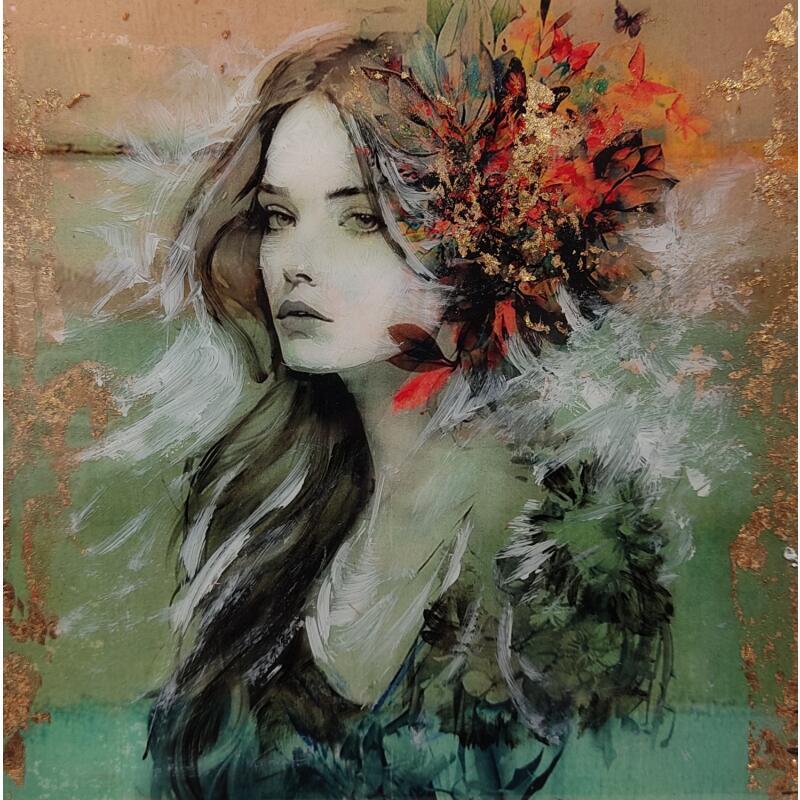 Painting Meri III by Bofill Laura | Painting Figurative Portrait Acrylic Resin