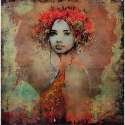 Painting Fuego by Bofill Laura | Painting Figurative Acrylic, Resin Portrait