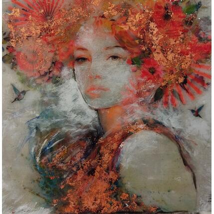 Painting Shamara en alerta by Bofill Laura | Painting Figurative Acrylic, Resin Portrait