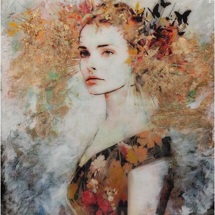 Painting Intrepida by Bofill Laura | Painting Figurative Acrylic, Resin Portrait