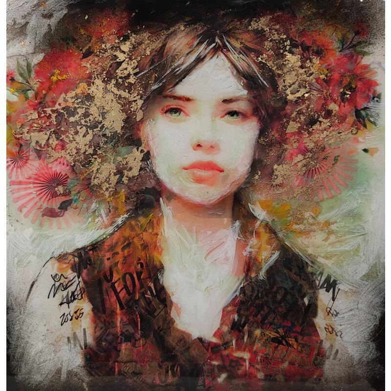 Painting Maria Info by Bofill Laura | Painting Figurative Portrait Acrylic Resin