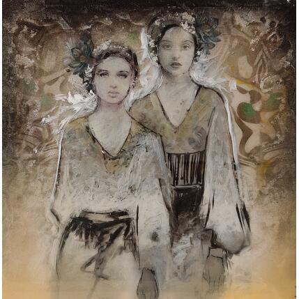 Peinture Hermana par Bofill Laura | Tableau Figuratif Acrylique, Résine Portraits