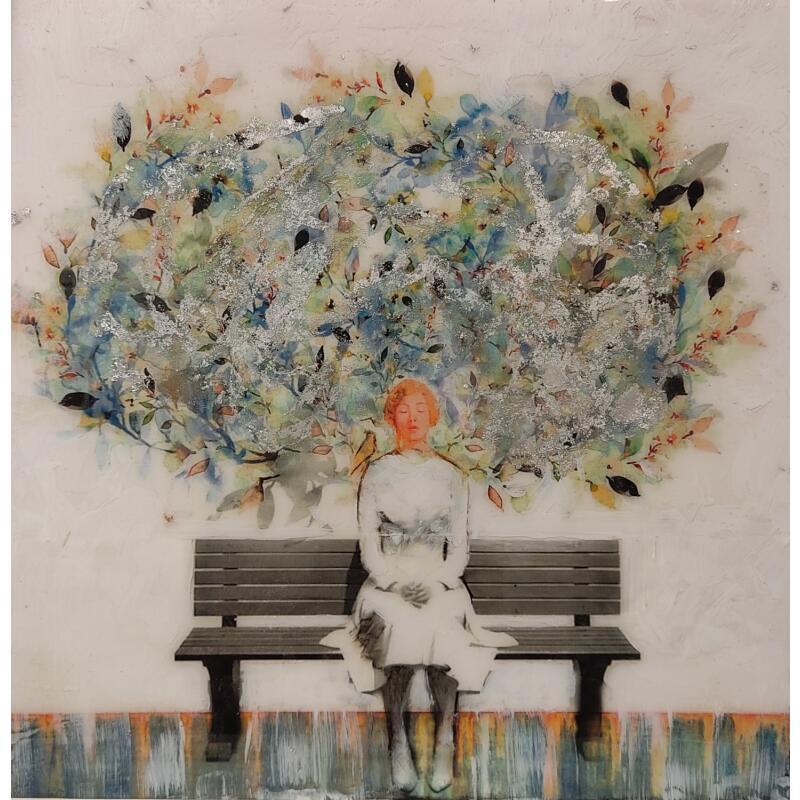 Painting Vida II by Bofill Laura | Painting Figurative Portrait Acrylic Resin