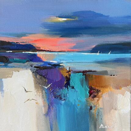 Painting A sunlit letter to the ocean by Bond Tetiana | Painting Figurative Oil Pop icons