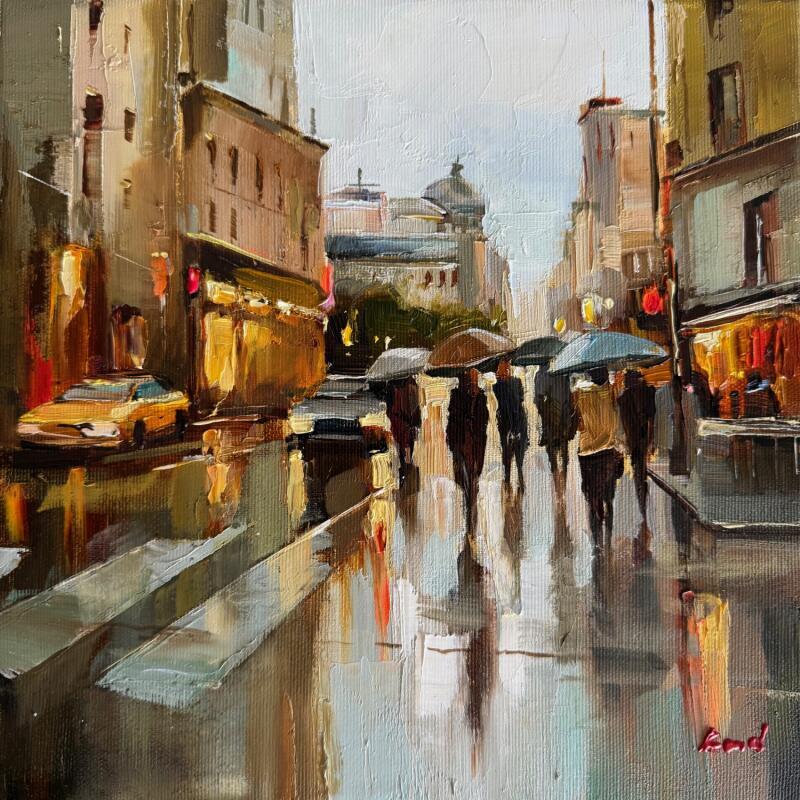 Peinture An evening that metlts on the lips par Bond Tetiana | Tableau Figuratif Huile