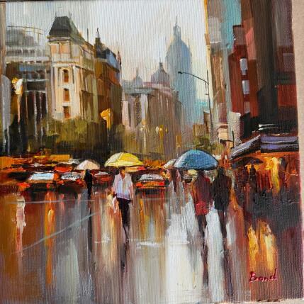 Painting The street where lovers walk by Bond Tetiana | Painting Figurative Oil