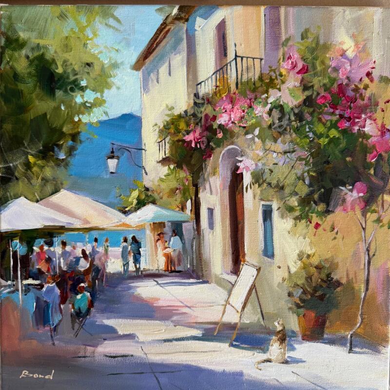 Painting Coffee that keeps a kiss by Bond Tetiana | Painting Figurative Oil