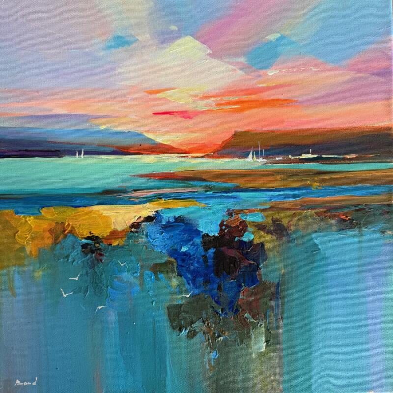 Painting The sun touches the heart  by Bond Tetiana | Painting Figurative Oil