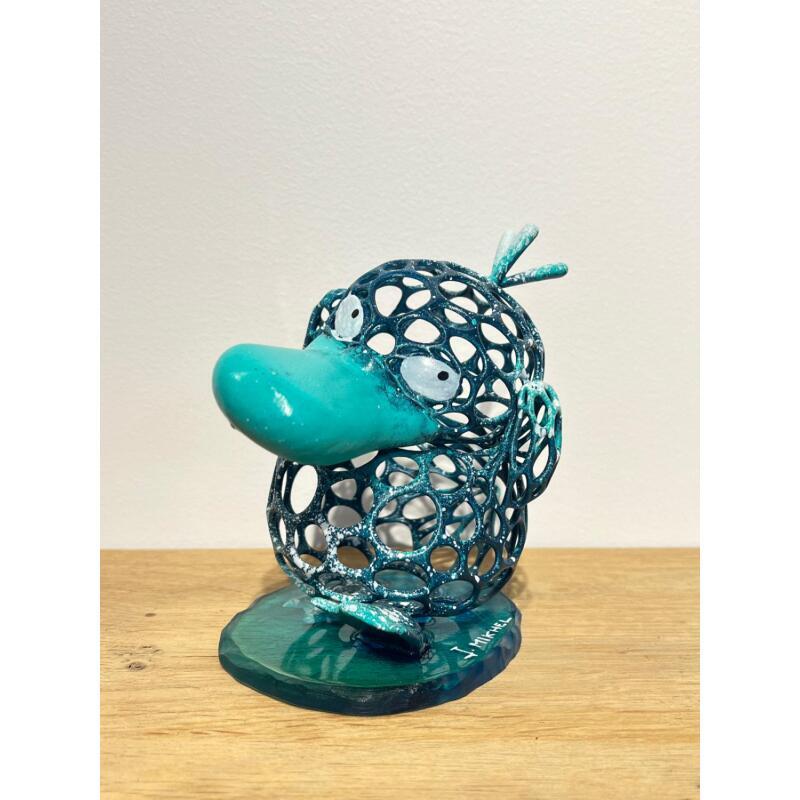 Sculpture AQUA PSYKOKWAK par Shenoda | Sculpture Pop-art Graffiti Résine