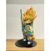 Sculpture NEON SAIYAN STANDING par Shenoda | Sculpture Pop-art Graffiti Résine
