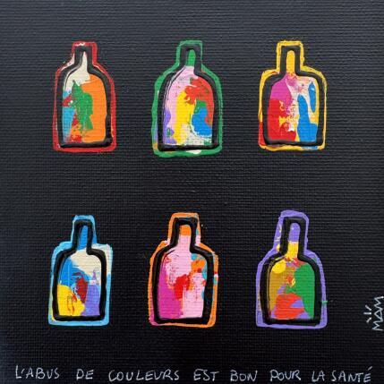 Peinture ABUS BLACK par Mam | Tableau Pop-art Acrylique Icones Pop, Natures mortes