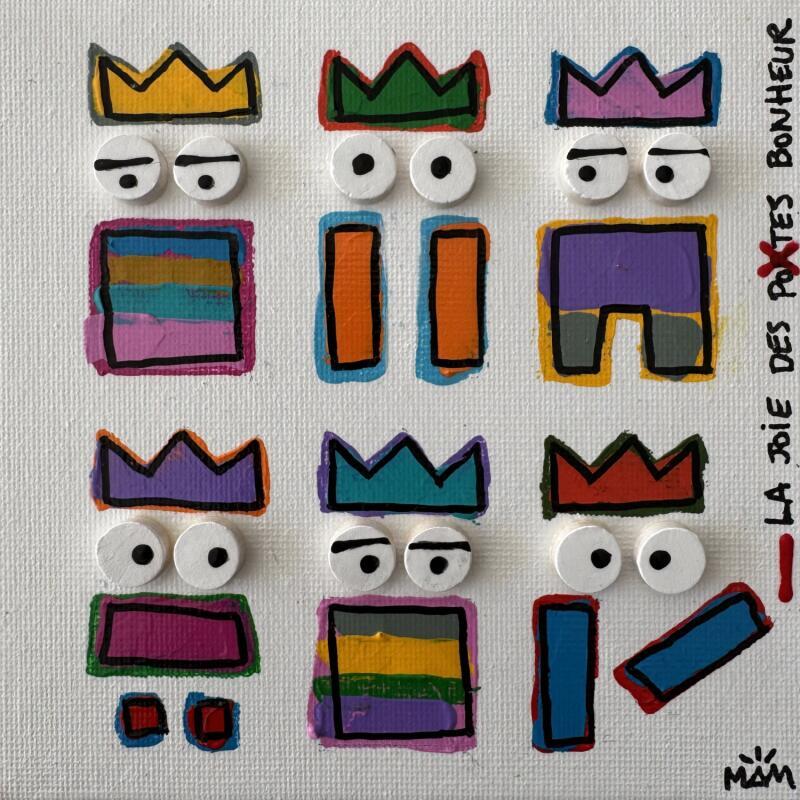 Painting LA JOIE by Mam | Painting Pop-art Portrait Pop icons Minimalist Acrylic