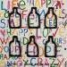 Peinture HAPPY BOTTLES  par Mam | Tableau Pop-art Acrylique