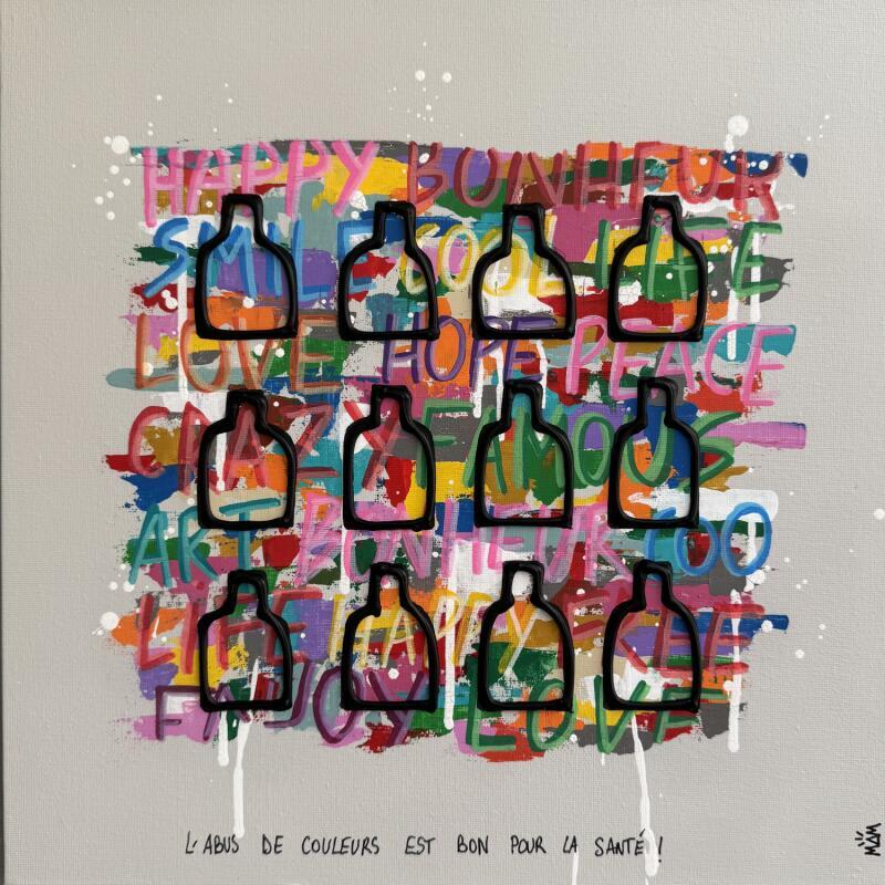 Peinture ABUS DE COULEURS par Mam | Tableau Pop-art Icones Pop Natures mortes Acrylique